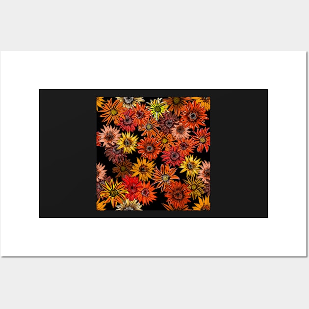 Night Flowers Wall Art by Traceofcolour